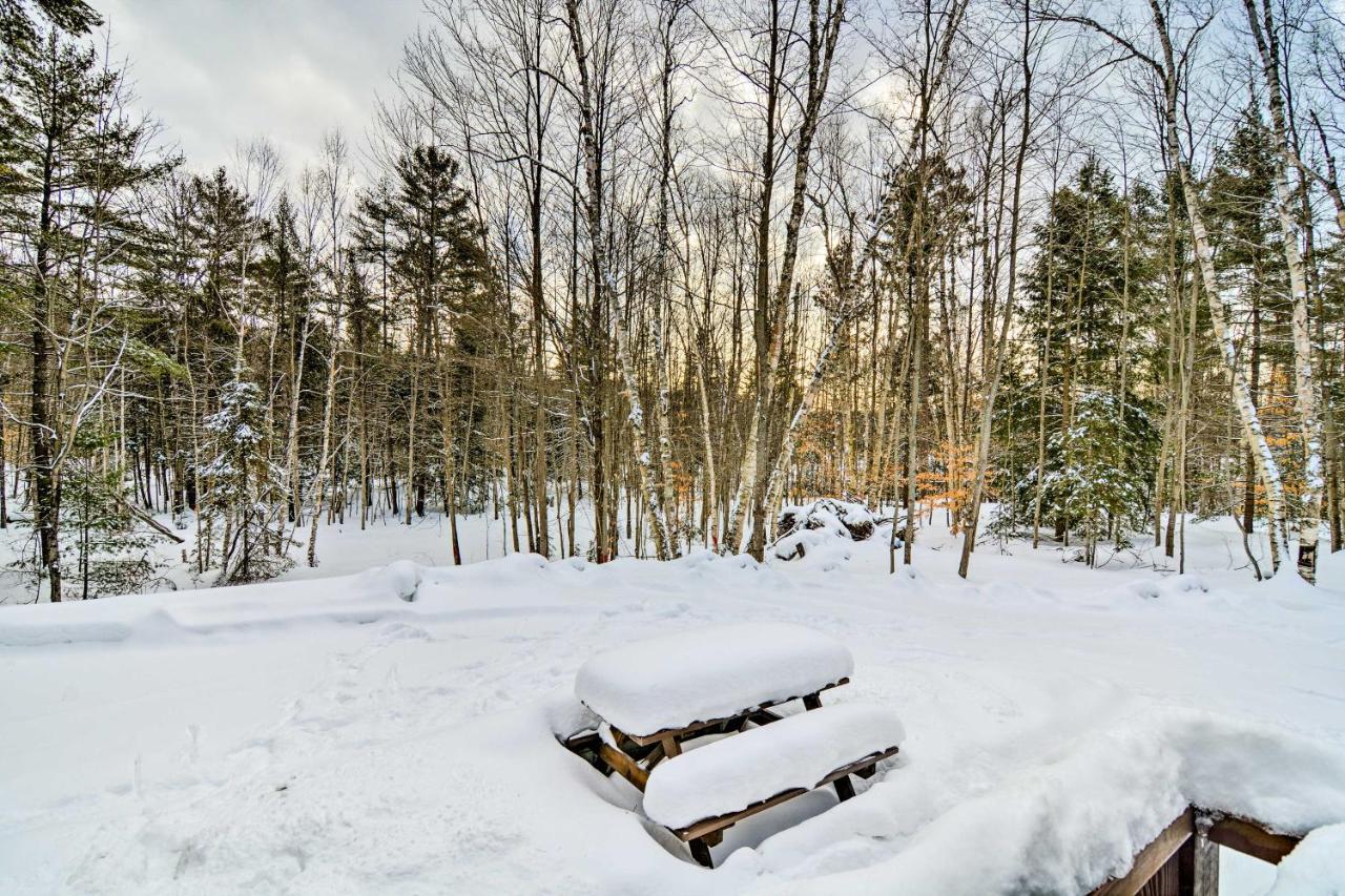 Cozy Manistique Cabin With Deck, Grill And Fire Pit! Villa Bagian luar foto